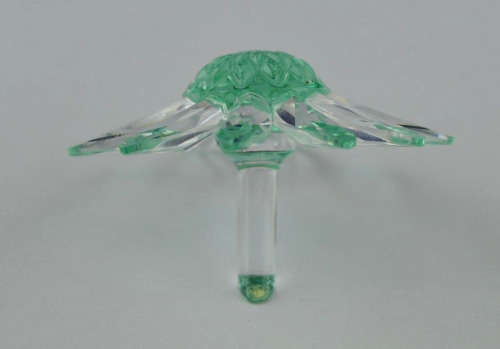Lovely Swarovski Crystal Clear Green Marguerite Daisy Flower  #