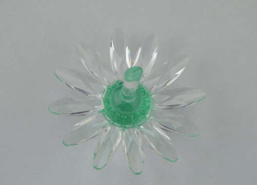 Lovely Swarovski Crystal Clear Green Marguerite Daisy Flower  #