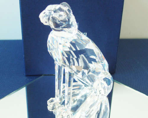 SWAROVSKI CRYSTAL CHEETAH V2 HIGH TAIL 183225  BOXED RETIRED RARE