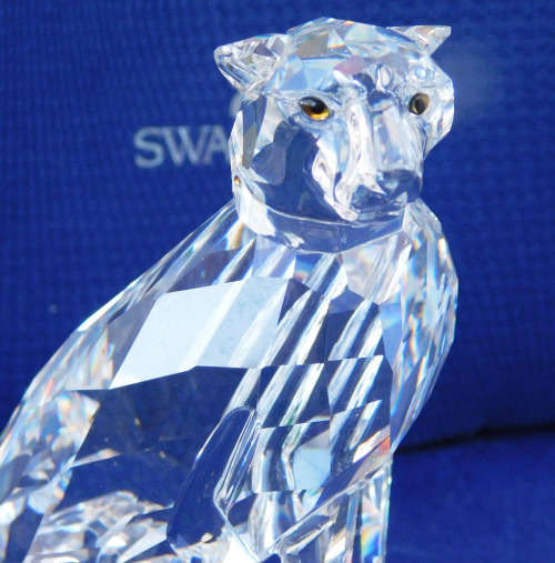 SWAROVSKI CRYSTAL CHEETAH V2 HIGH TAIL 183225  BOXED RETIRED RARE