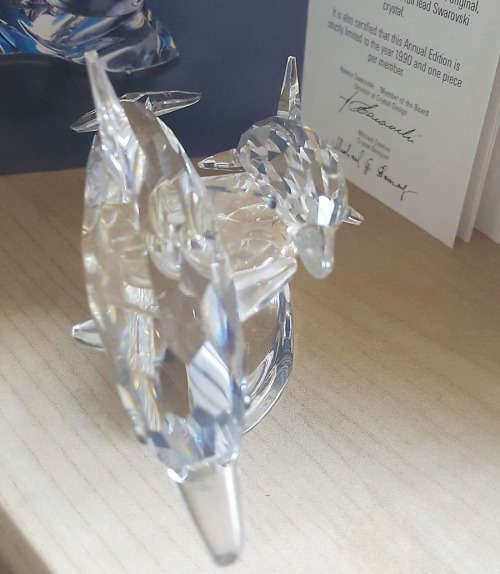 Swarovski Crystal Lead Me Dolphins Figurine Annual Edition 1990