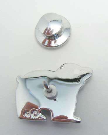 Swarovski SCS Silver Crystal 2012 Event Polar Bear Pin Brooch