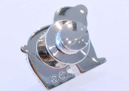 Swarovski SCS Silver Crystal 2012 Event Polar Bear Pin Brooch
