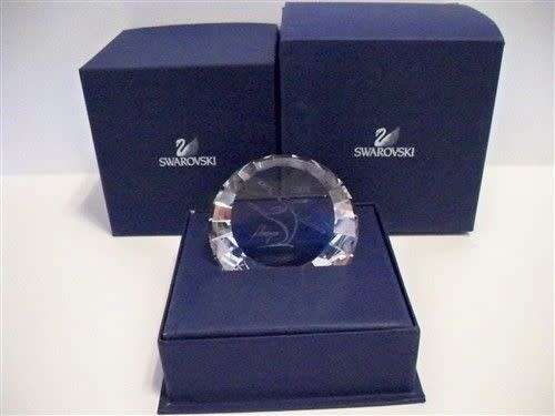 Swarovski Crystal Large 60mm 2004 Annual Edition Anna Disc Paperweight