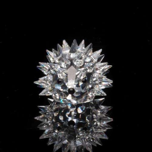 Swarovski Silver Crystal Hedgehog Oval Small No Whiskers