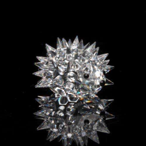 Swarovski Silver Crystal Hedgehog Oval Small No Whiskers