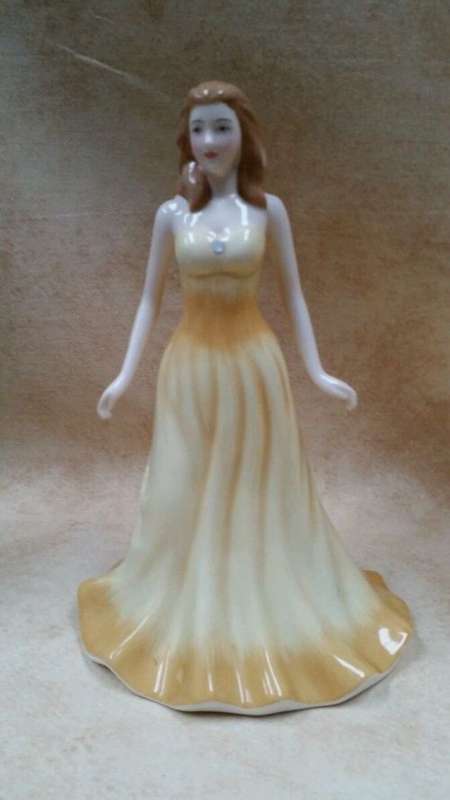 Royal Doulton Lady from the  Gemstone  Collection ` Opal October #
