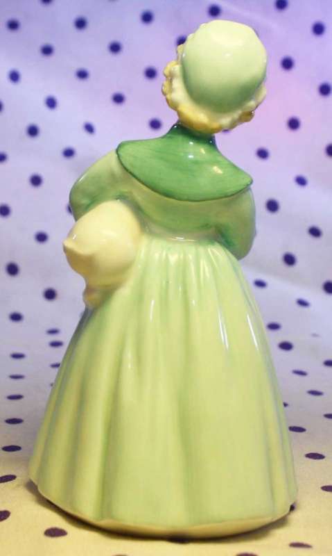 Vintage Royal Doulton Figurine Stayed at Home HN 2207 Woman Holding Pig