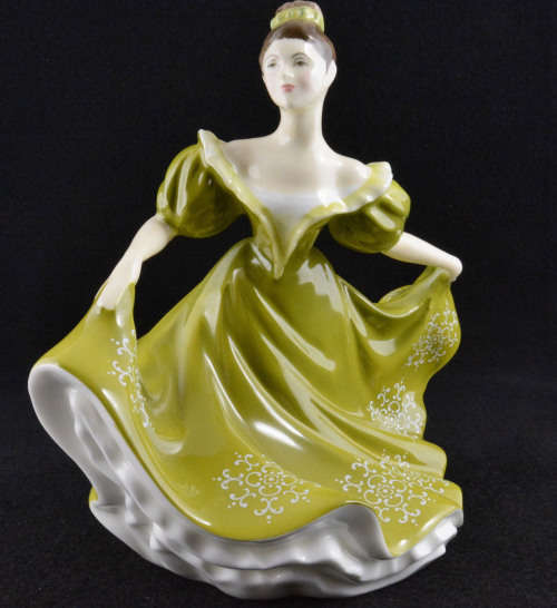 Royal Doulton Lynne Chartreuse Dress HN2329
