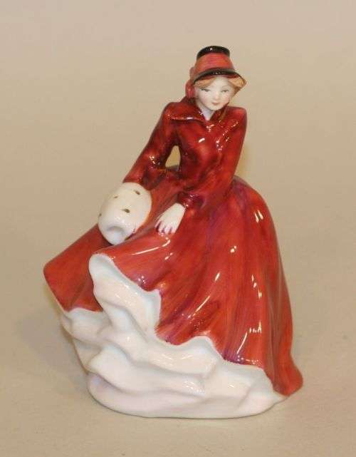 Royal Doulton Miniature Figurine Emma Red Coat HN3208