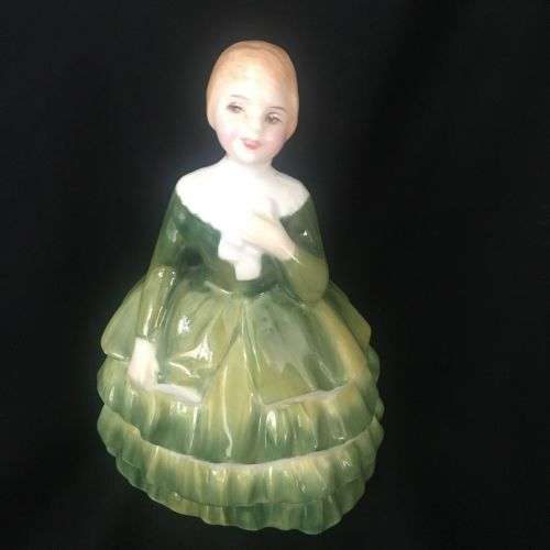 Royal Doulton Belle Bone China Figurine HN 2340 1967 Green 4 1/2" England