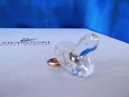 Swarovski Crystal Memories Moments Pacifer Dummy Gold Plated
