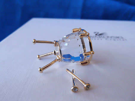 Swarovski Crystal Memories Moment Kettle Drum Gold Plated