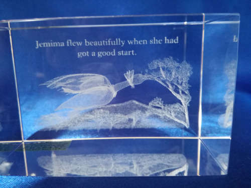 Jemima Puddle-Duck Crystal Paperweight 3D Beatrix Potter 56414 By Country Artists *
