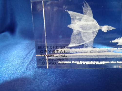 Jemima Puddle-Duck Crystal Paperweight 3D Beatrix Potter 56414 By Country Artists *
