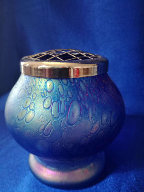 Stunning Blue Efferverscent Possi Vase