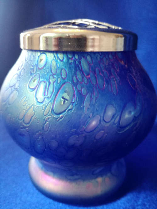 Stunning Blue Efferverscent Possi Vase