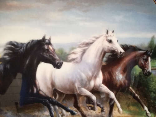 Stunning Royal Doulton `Racing the Wind` Horse Plate LTD