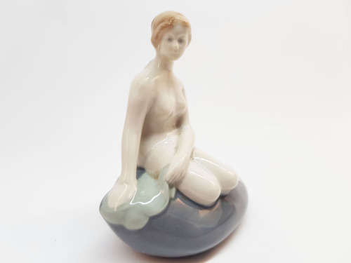 Vintage Wagner and Apel East German Porcelain Mermaid