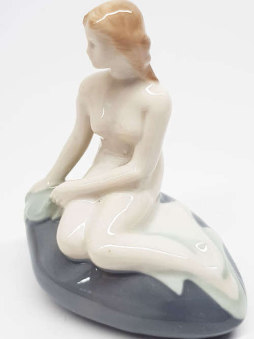 Vintage Wagner and Apel East German Porcelain Mermaid