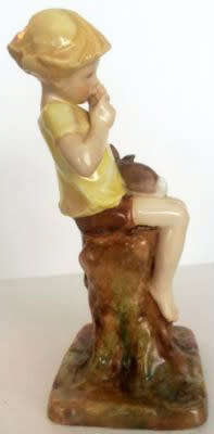 Royal Worcester Peter Pan Boy Figurine F. Gertner #