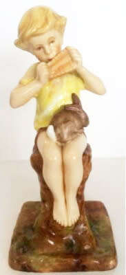 Royal Worcester Peter Pan Boy Figurine F. Gertner #