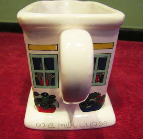 Vintage Wade England Miniature Rectangular Milk/Cream Jug Village Dairy Designs