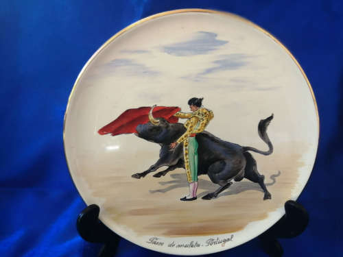 Vintage Decorator Plate from Aleluia Aveiro  Hand-Painted in Portugal