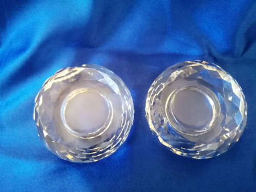 Stunning Cut Glass Tealight Holders