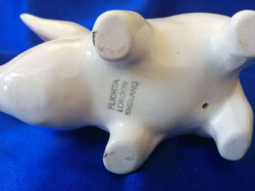 Plichta London pottery  large pig thistle Wemyss