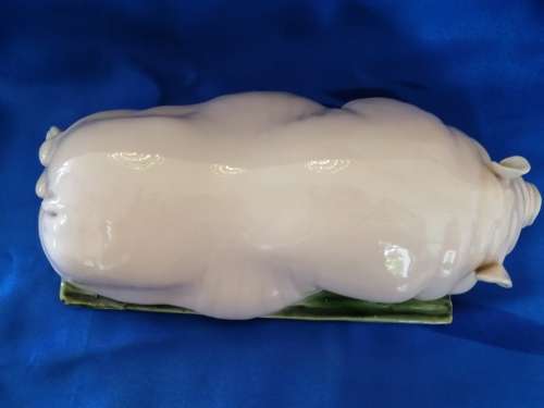Vintage Large Chubby Sleeping Pig Piggy Piglet