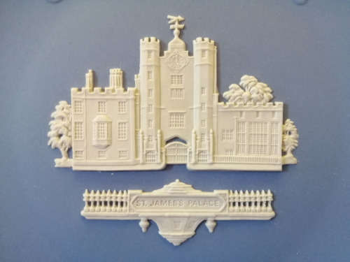 Vintage Wedgwood Jasper Blue Christmas 1980 St James Palace  #