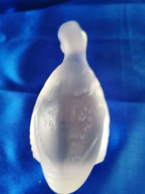 MAGNIFICENT!! SIGNED!! BACCARAT FRANCE FROSTED CRYSTAL DUCK  *