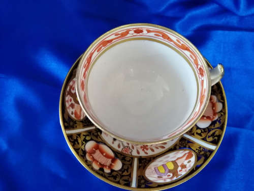 RARE!! GEORGIAN IMARI PATTERN CUP and SAUCER CIRCA 1820, NEAR MINT CONDITION!!! 198 YEARS OLD!!  #