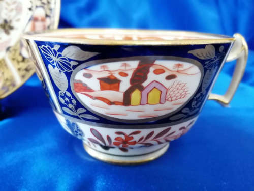 RARE!! GEORGIAN IMARI PATTERN CUP and SAUCER CIRCA 1820, NEAR MINT CONDITION!!! 198 YEARS OLD!!  #