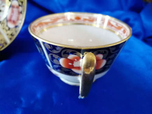 RARE!! GEORGIAN IMARI PATTERN CUP and SAUCER CIRCA 1820, NEAR MINT CONDITION!!! 198 YEARS OLD!!  #