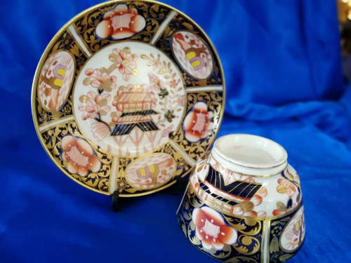 RARE!! GEORGIAN IMARI PATTERN CUP and SAUCER CIRCA 1820, NEAR MINT CONDITION!!! 198 YEARS OLD!!  #