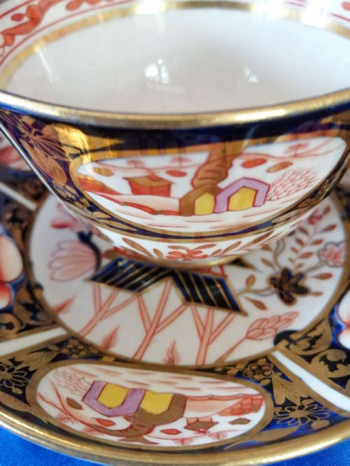 RARE!! GEORGIAN IMARI PATTERN CUP and SAUCER CIRCA 1820, NEAR MINT CONDITION!!! 198 YEARS OLD!!  #