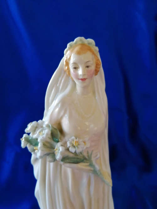 *ULTRA RARE* 1938 LARGE ROYAL DOULTON "WEDDING MORN" FIGURINE BY LESLIE HARRADINE *