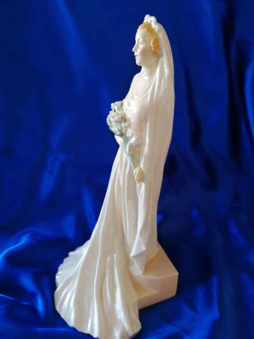 *ULTRA RARE* 1938 LARGE ROYAL DOULTON "WEDDING MORN" FIGURINE BY LESLIE HARRADINE *