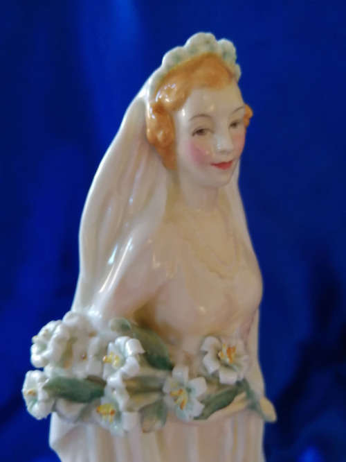 *ULTRA RARE* 1938 LARGE ROYAL DOULTON "WEDDING MORN" FIGURINE BY LESLIE HARRADINE *