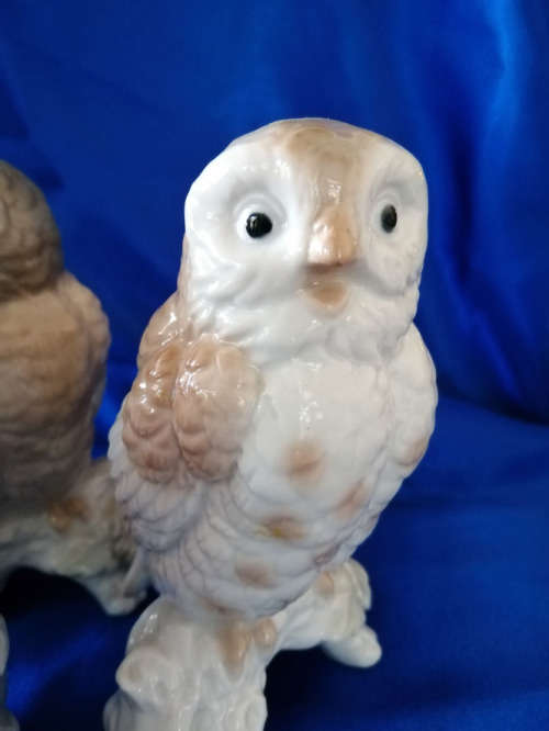 Vintage Group of China Cute Owl Figurines