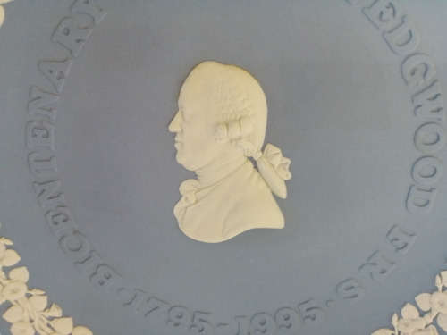 Vintage Wedgwood Jasper Blue Bicentenary Josiah Plate  #