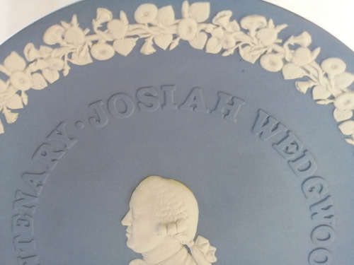 Vintage Wedgwood Jasper Blue Bicentenary Josiah Plate  #