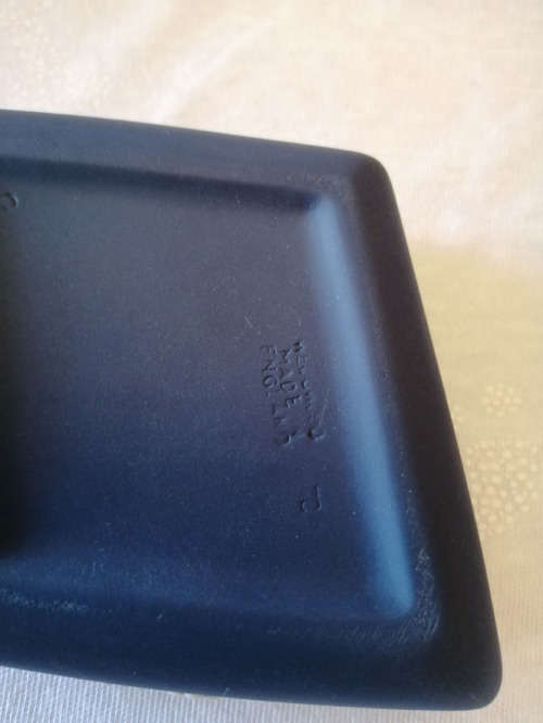 Vintage Wedgwood Jasper Portland Blue Diamond Trinket Box  #