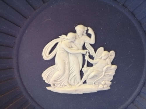 Vintage Wedgwood Jasper Portland Blue Plate  #