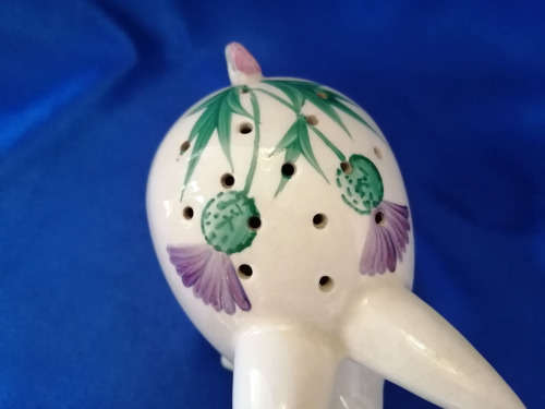 LARGE VINTAGE PLICHTA PIG POT POURI HOLDER WEMYSS CLOVER PATTERN *