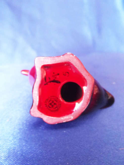 ROYAL DOULTON FLAMBE RED GLAZED PORCELAIN STANDING DUCK *