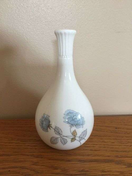 Wedgwood Ice Rose Bud Vase  #