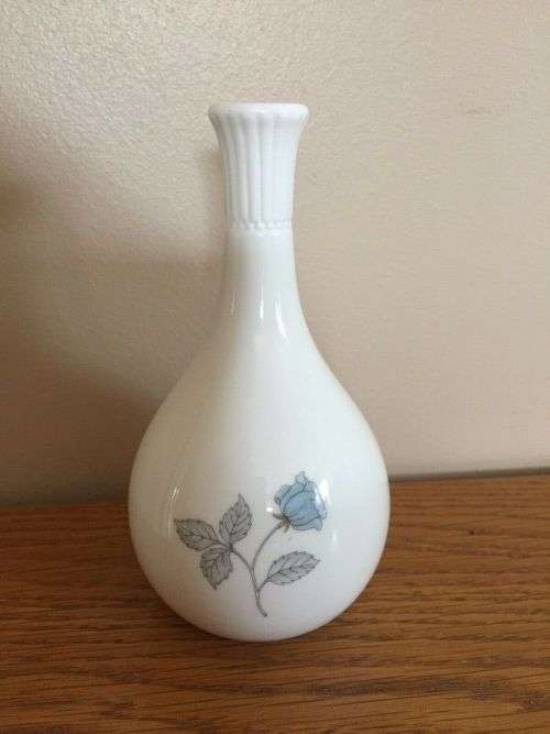 Wedgwood Ice Rose Bud Vase  #